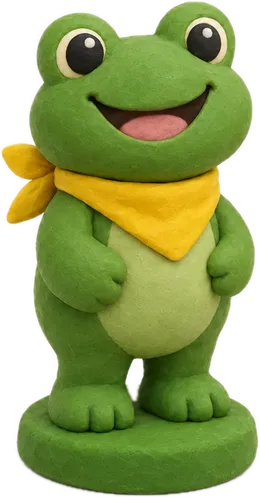 Karakter katak dari clay