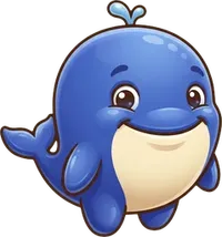 Bubu si paus, maskot biru Ludo