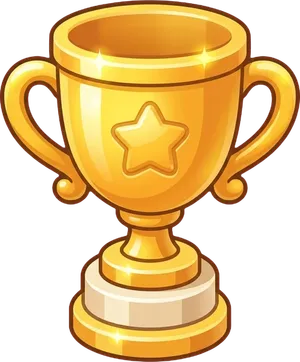 Piala emas pemenang Ludo Toybox